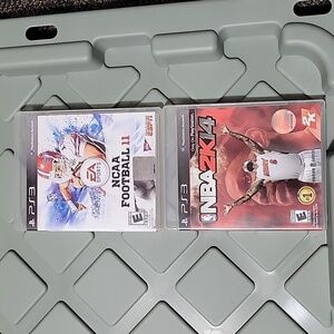 PLAYSTATION 3 GAMES BUNDLE NBA2K14 NCAA FOOTBALL 11